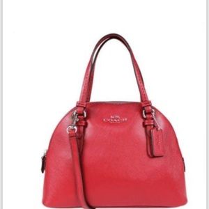 Coach red crossbody